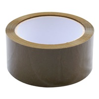 Click for a bigger picture.Hotmelt Parcel Tape - Brown 48mmx66m