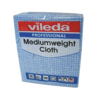 Click for a bigger picture.Vileda Medium Weight Cloths - Blue