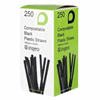 Click here for more details of the Dispo Pla Bendy Straws - Black 195mmX6mm