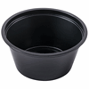 Click here for more details of the Souffle Pleated Pot - Black  2oz 2500 per case