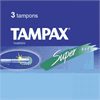 Click here for more details of the Tampax Super - 3 per pack  [ DUAL VEND ]